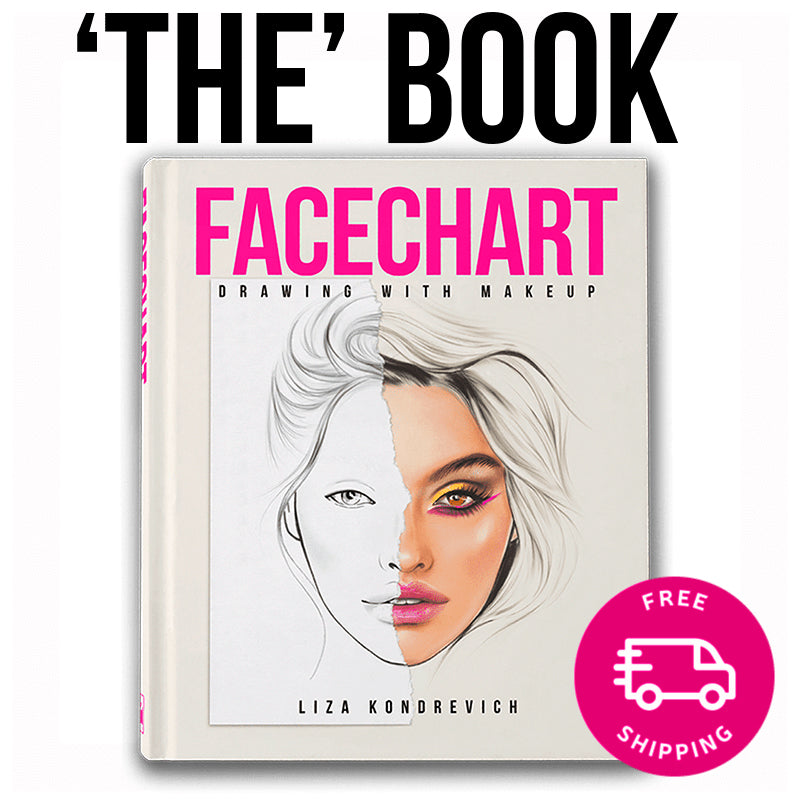 Facechart: Drawing With Makeup by Liza Kondrevich