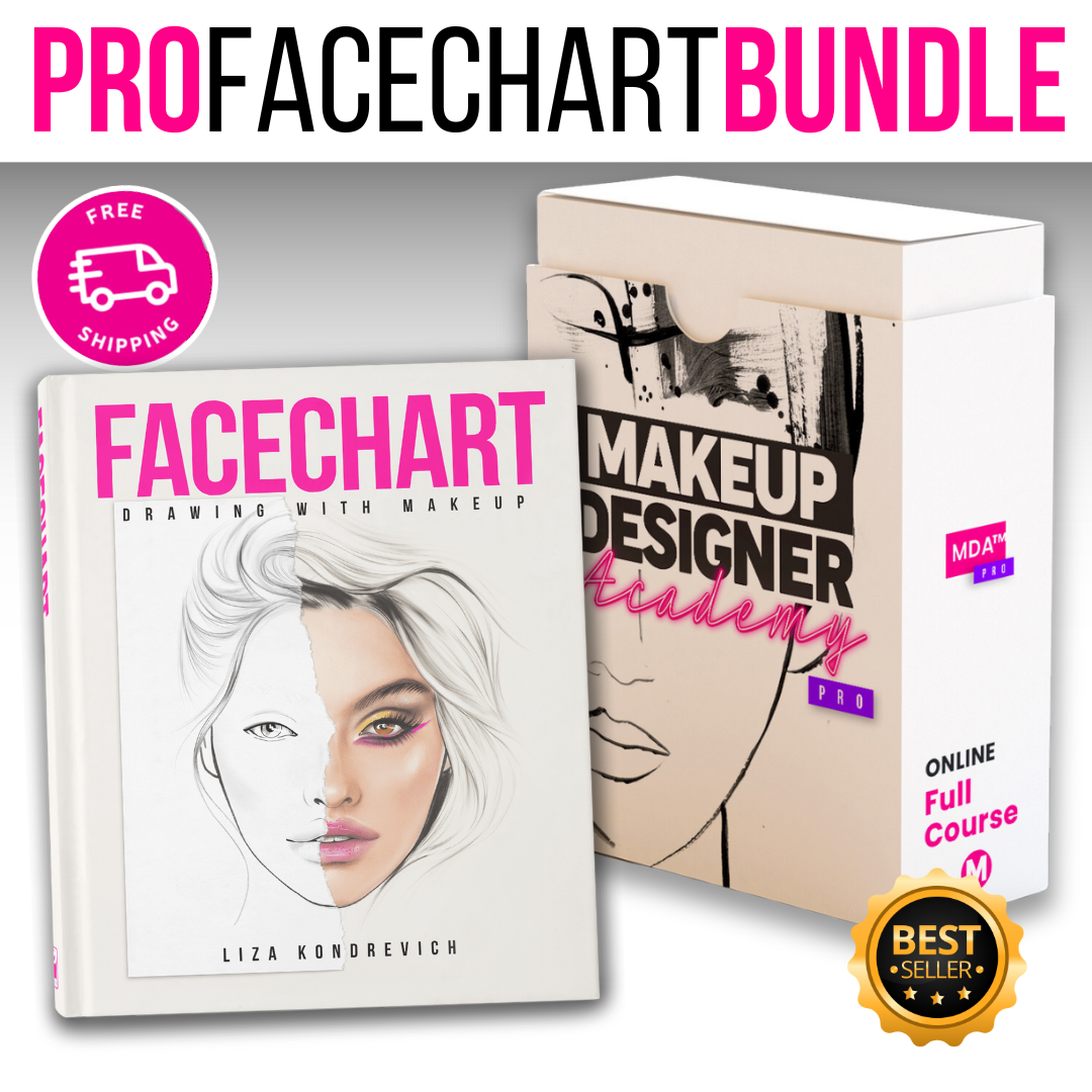 Learn Face Chart Makeup Design Liza Kondrevich The Face Chart Book Facechart Art