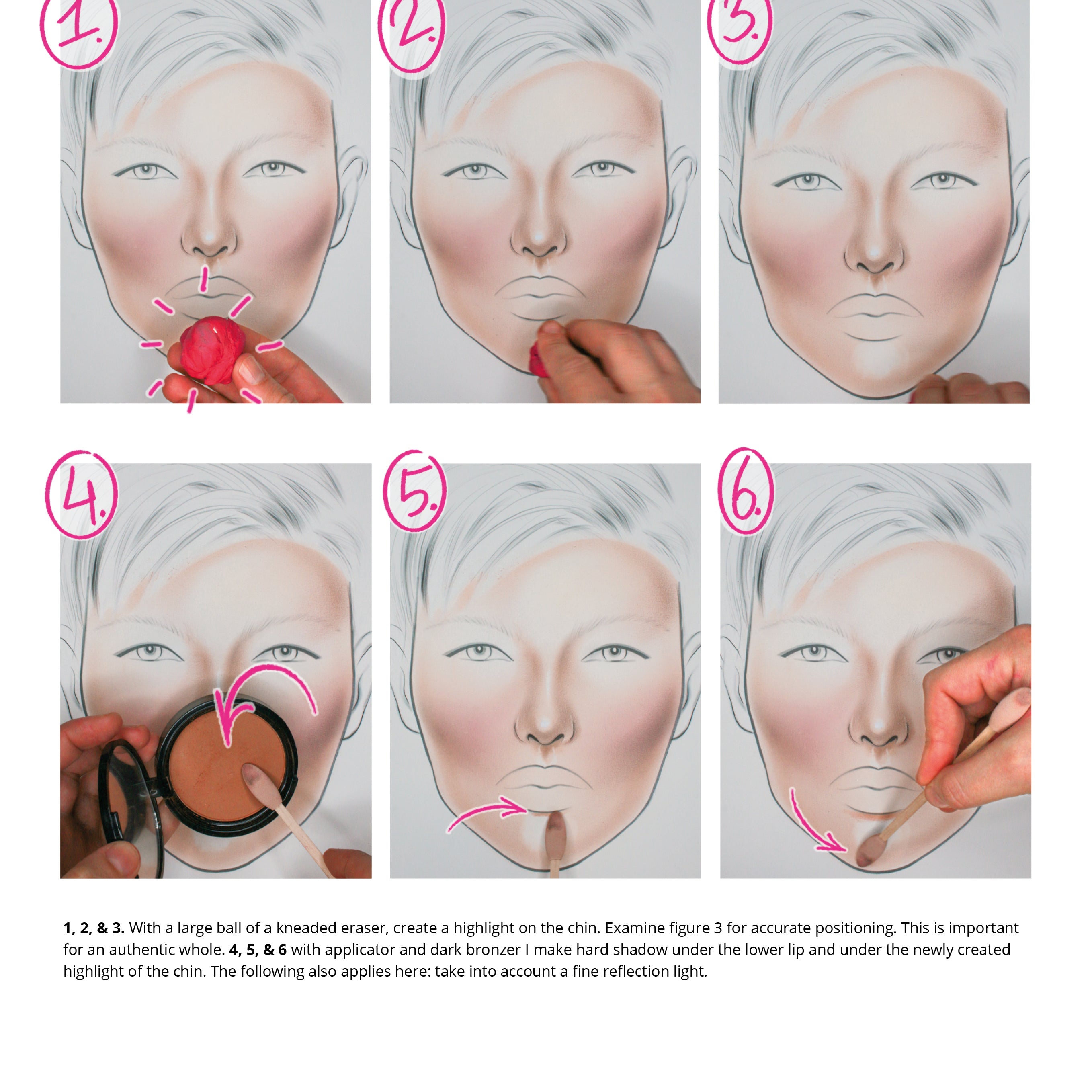 page of the Digital version of the face chart book by liza kondrevich 